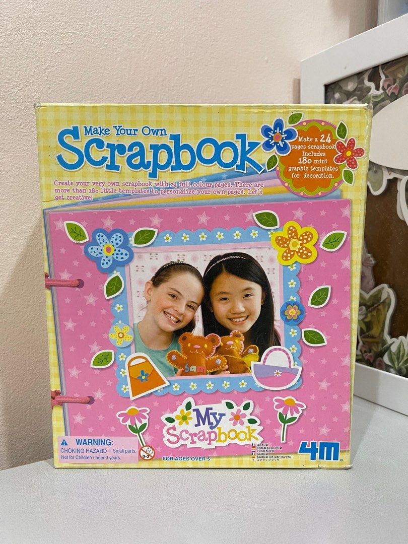 Scrapbook kit (Category: Craft Supplies & Tools) located in Paranaque City. Submitted by hellochuu (Listing ID 1244228208, Image 1). Description: Make your own DIY scrapbook! New and never used. Only opened to check the contents inside. Complete materials .