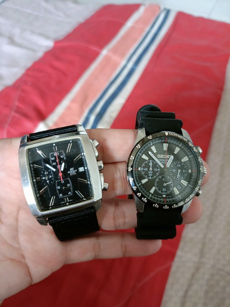 Seiko Chronograph Casio Edifice Luxury Watches on Carousell