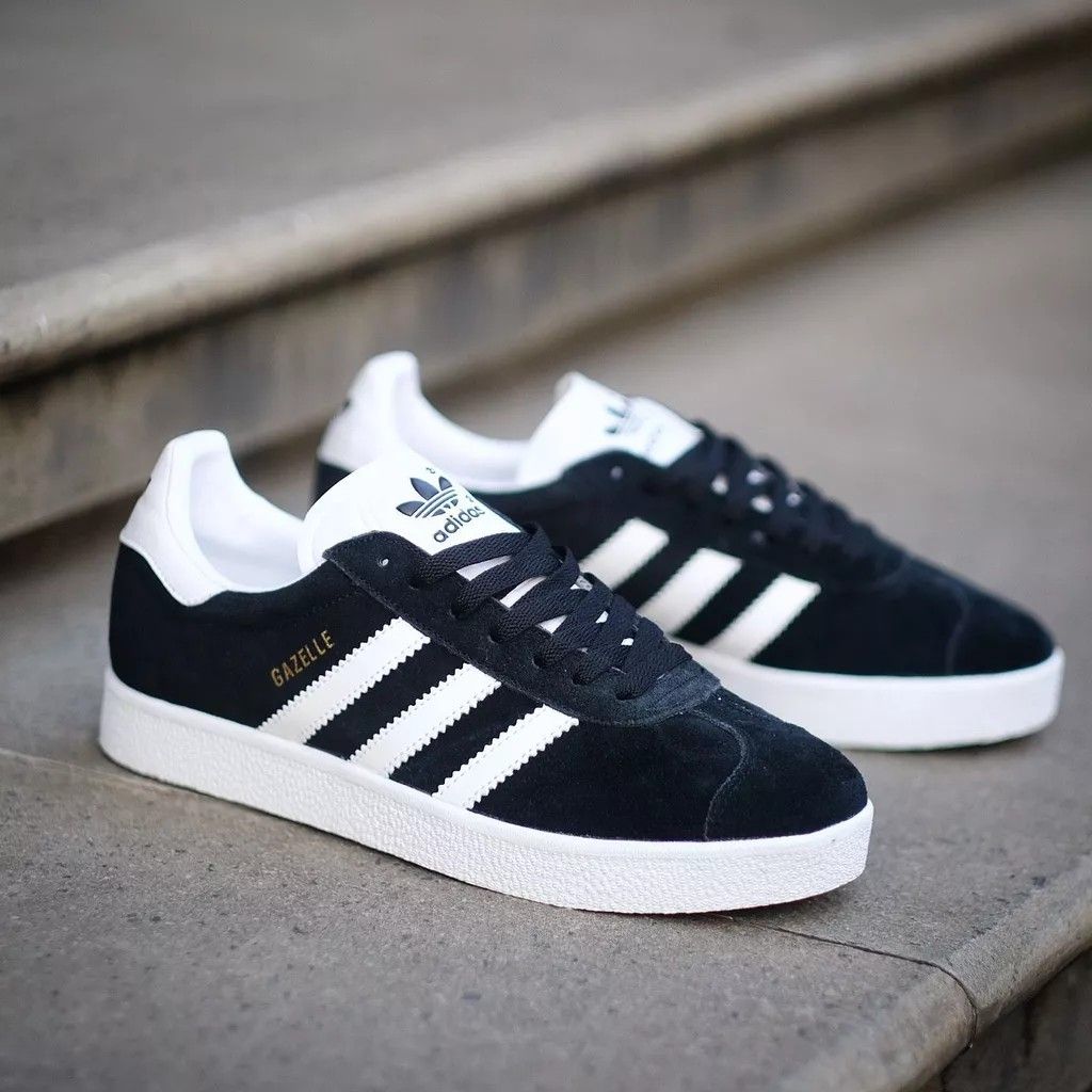 Sepatu Adidas Gazelle black white Made in indonesia