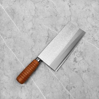  SHI BA ZI ZUO Chef Knife Chinese Vegetable Cleaver for Kitchen  Superior Class 7-inch Stainless Steel Knife with Ergonomic Design  Comfortable Wooden Handle: Home & Kitchen