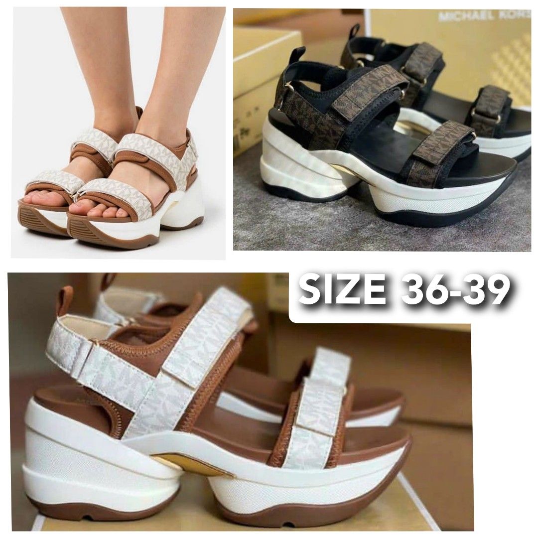 SIZE 36 39 PREORDER MICHAEL KORS RUBBER SANDALS 1111