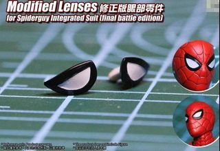 SPECIAL SALE! *Urgent Pre-Order!* FREE LOCAL MAILING! Special Made Pair of Modified Lenses for S.h.figuarts SHF Integrated Suit Spider-Man (final battle edition) from Spider-Man No Way Home Movie for Sale!