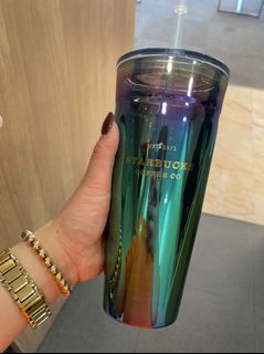 Starbucks Summer 2023 Yellow Bling Cold Cup with Elephant Stopper (24oz),  Furniture & Home Living, Kitchenware & Tableware, Water Bottles & Tumblers  on Carousell