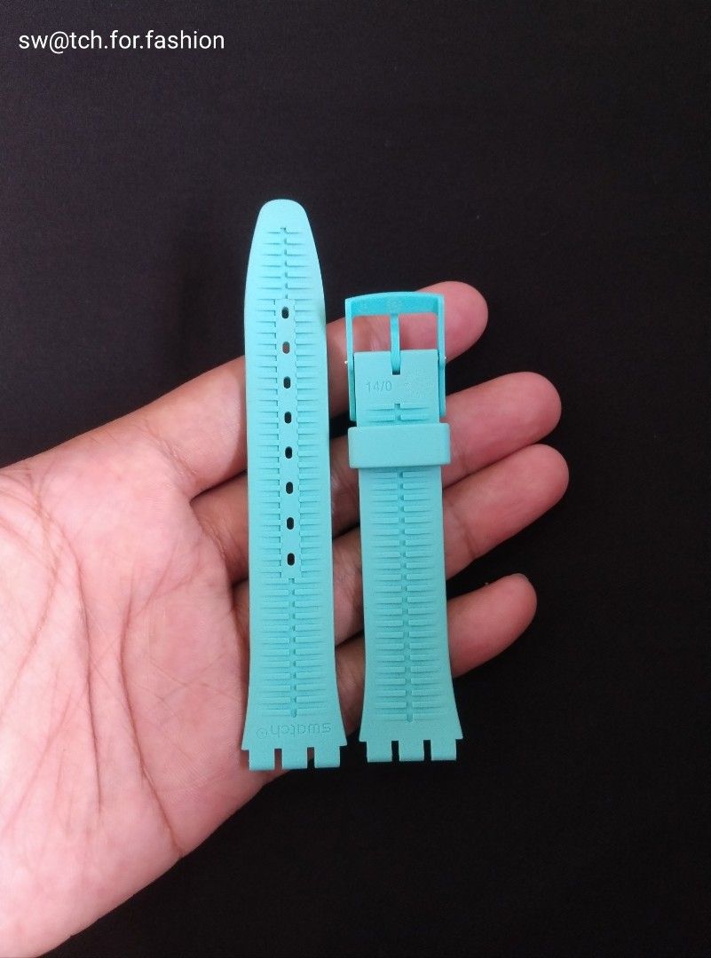 Strap Jam Swatch Standar Gent Size 17mm Original, Barang Mewah, Jam Tangan di Carousell