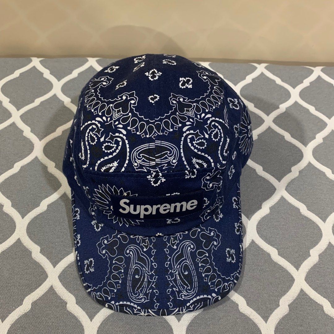 Supreme Bandana Camp cap, Men's Fashion, Watches & Accessories