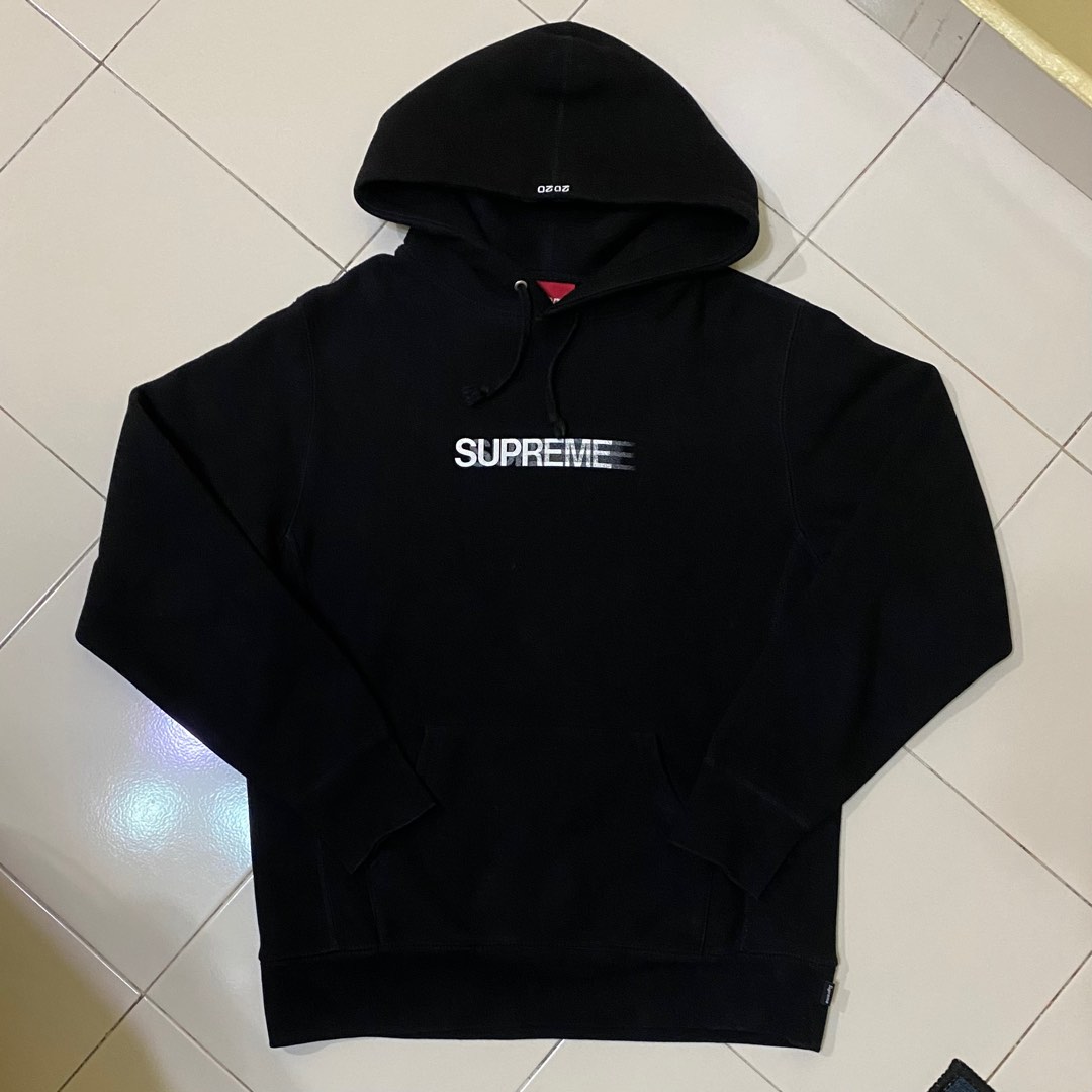 Supreme Hoodie Motion, Men's Fashion, Tops & Sets, Hoodies on Carousell