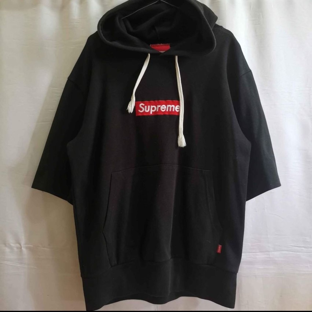 Supreme short sleeve hoodie sales
