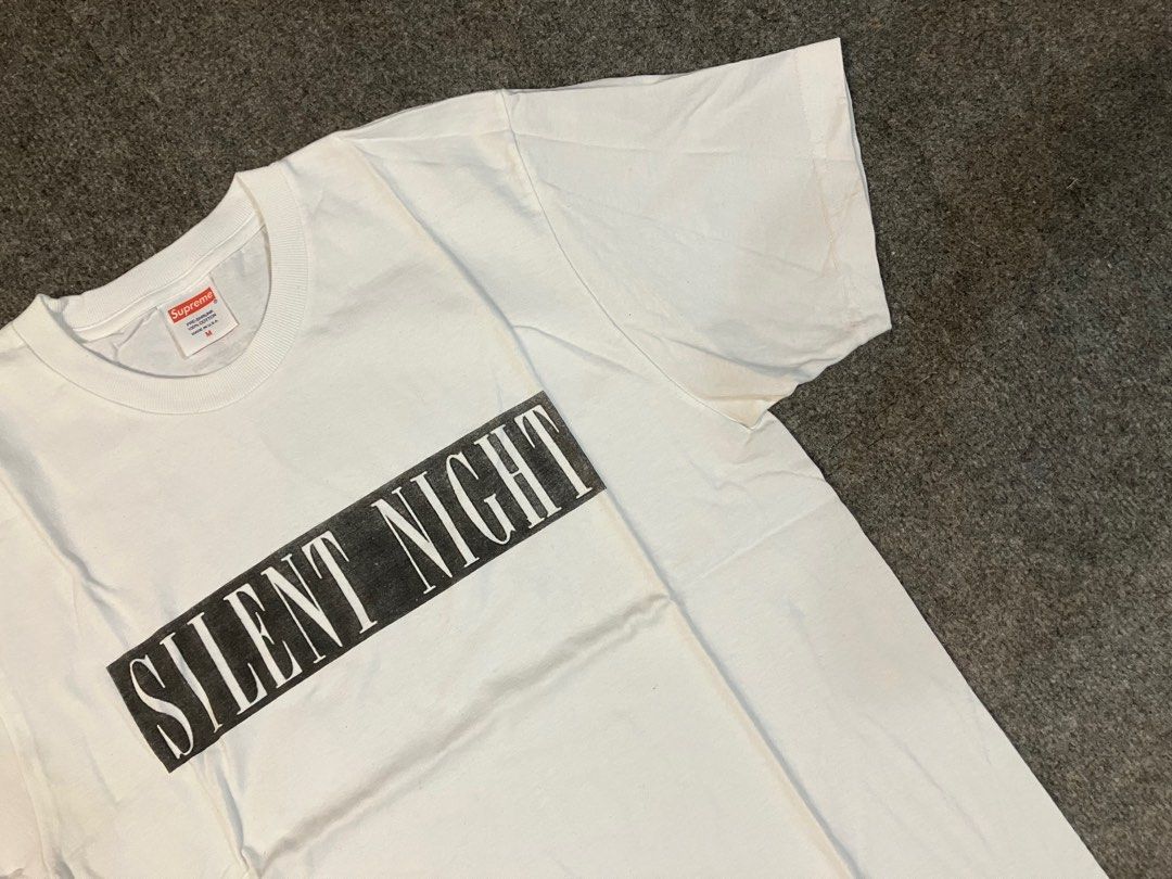 Supreme Silent Night Christmas X'mas Crewneck T-shirt White Xmas
