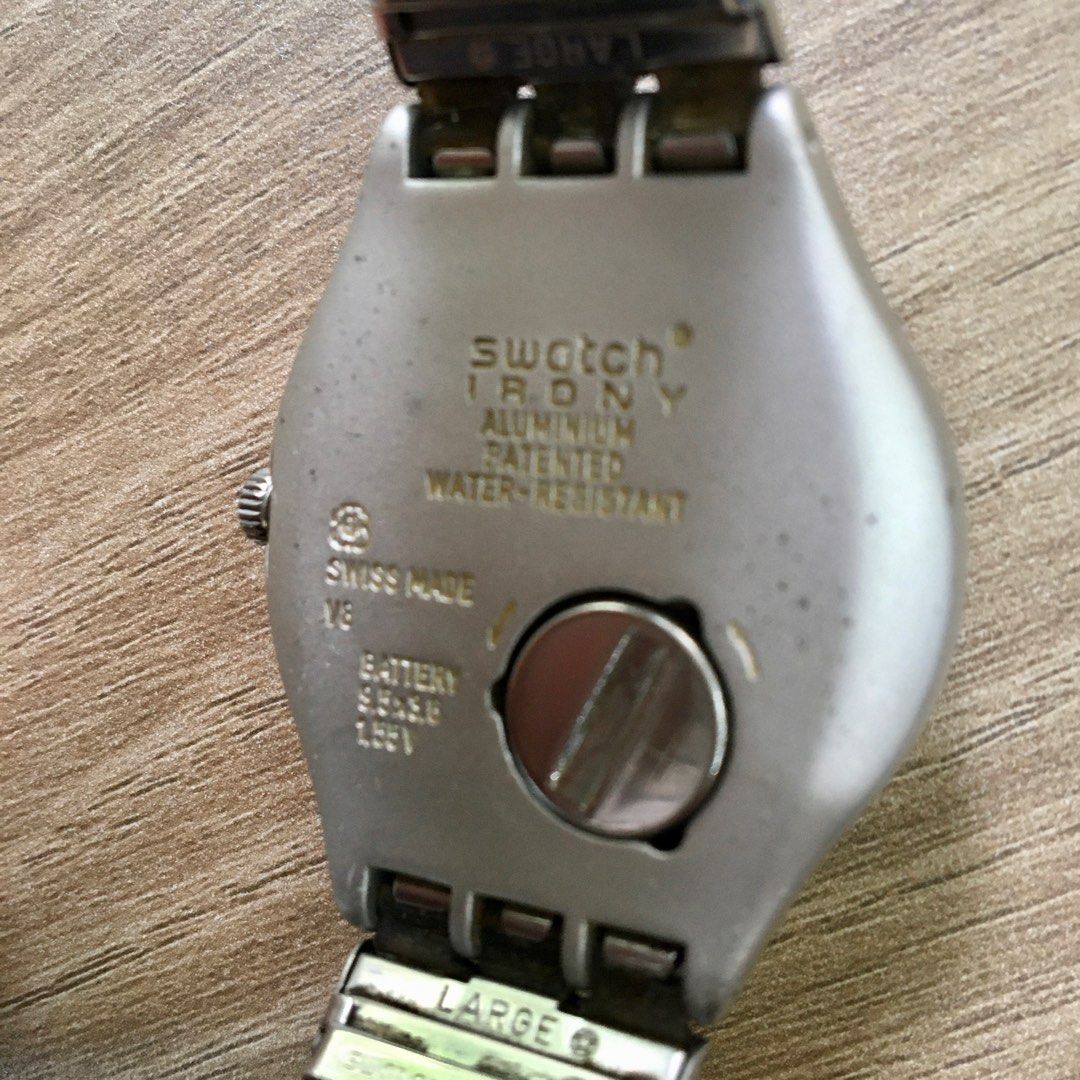 Harga jam tangan swatch irony aluminium patented hotsell