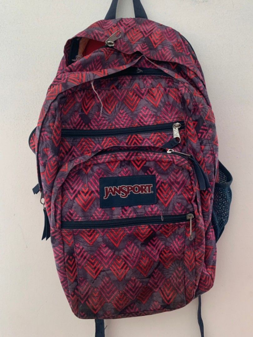 burgundy jansport bag Backpack Big Day Russet Red while the front stash pocket and front utility pocket with organizer provides a perfect space to store your small essentials Jansport Right Pouch Miniature Backpack