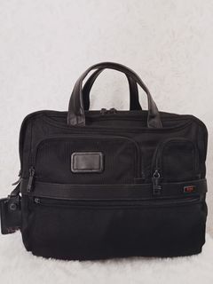 TAS TUMI ALPHA 2 EXPANDABLE BRIEFCASE HITAM PEKAT
