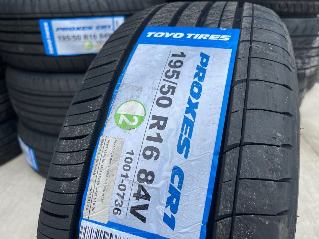 Tayar baru 195 50 16 toyo proxes cr1 2023 new tyres, Auto Accessories