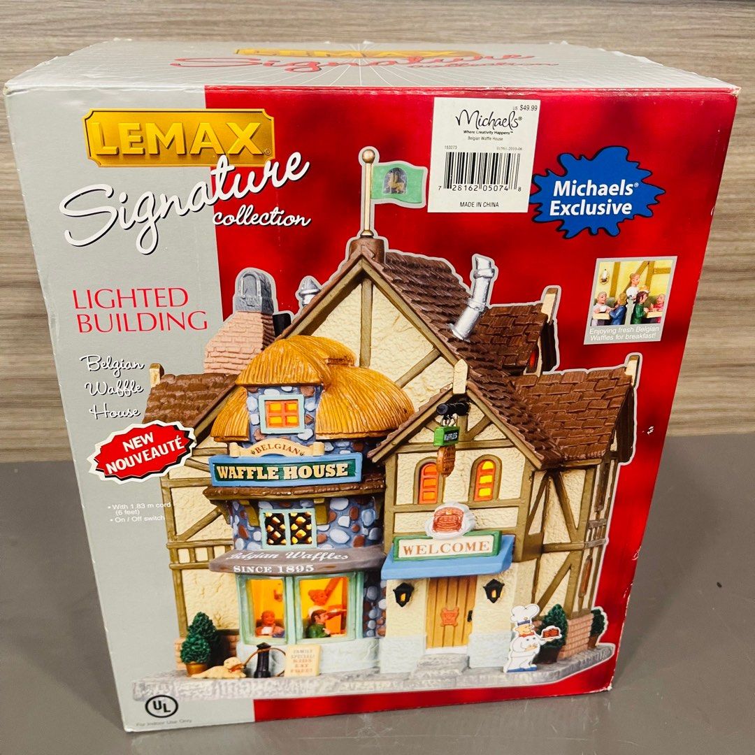 Lemax Cookie's Waffle Cafe - Beleuchtetes Gebäude Für Diorama 2024