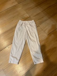 Uniqlo cream trousers