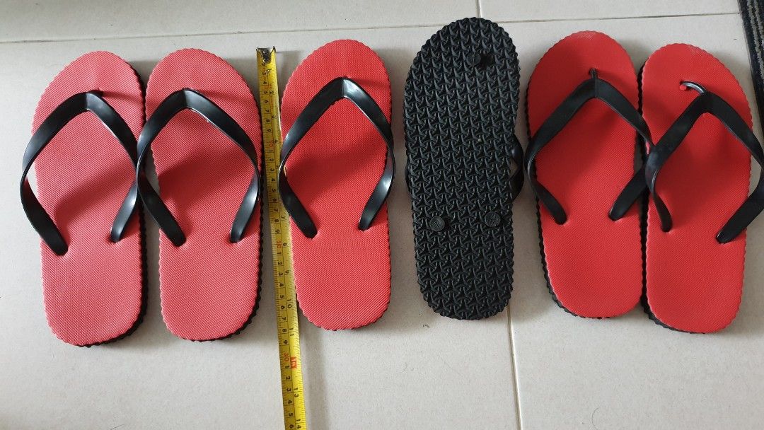 Unisex. Big Size abt 11. Red flip flop slippers. Waterproof. 1 5