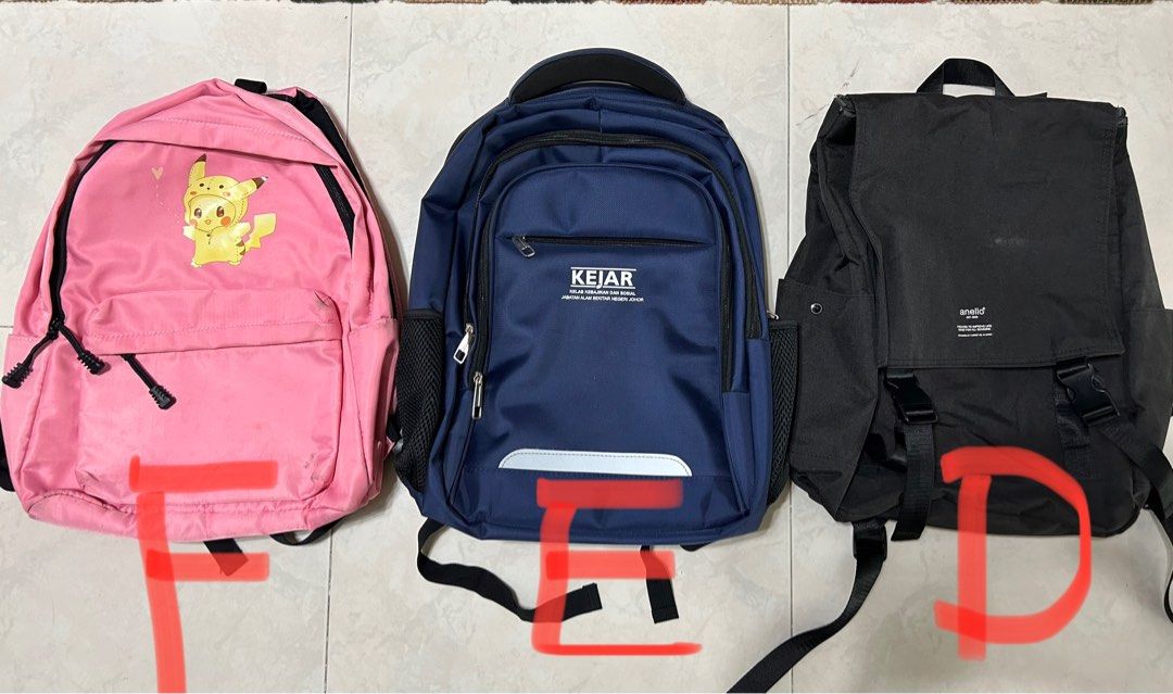 Various Brands/ Types of Backpack, Men's Fashion, Bags, Backpacks on