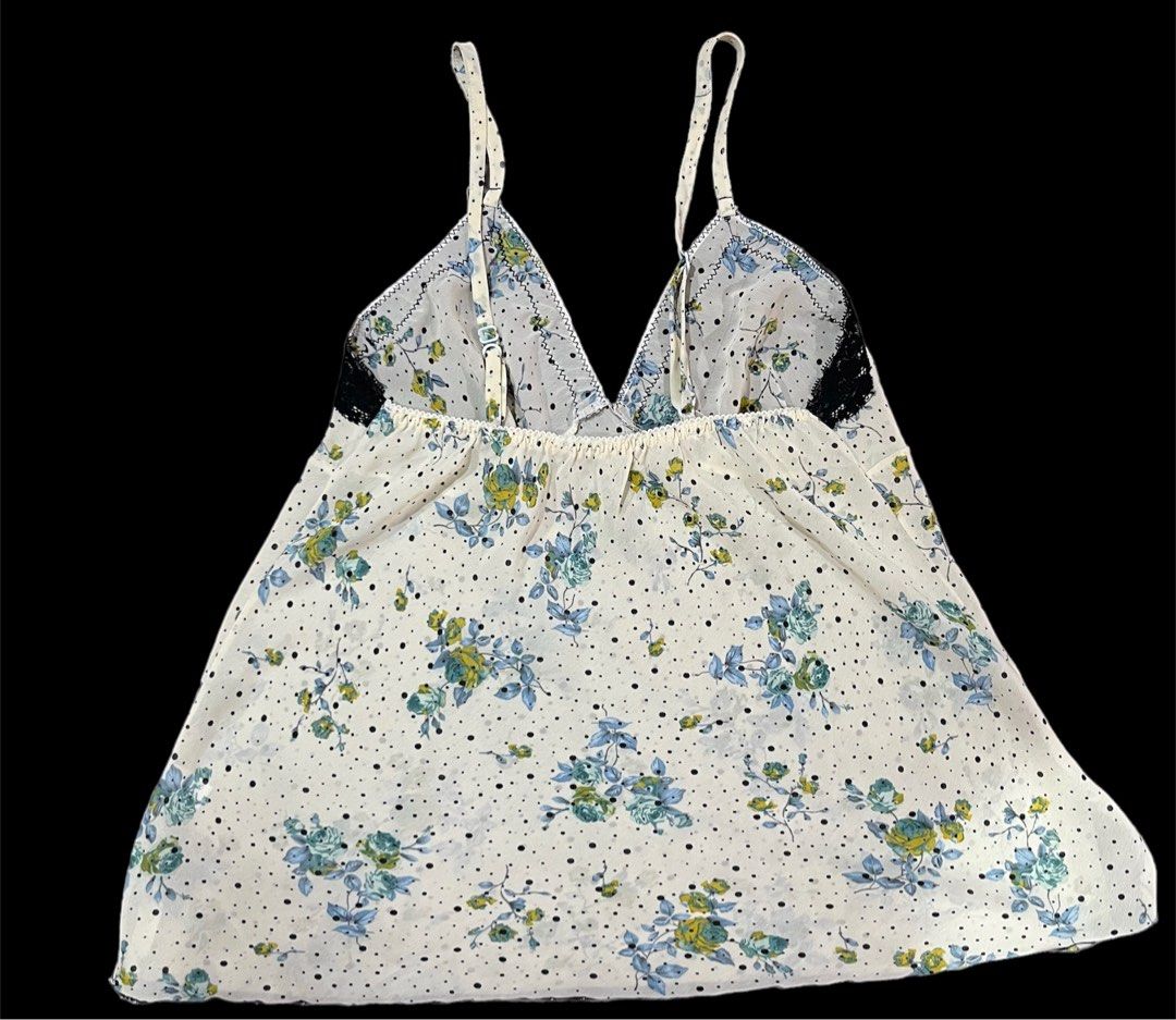 Vintage Strapless Floral Top