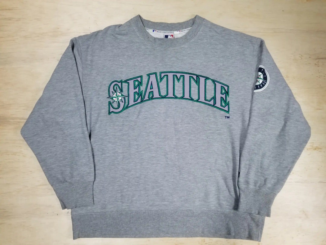 Vintage 90s Cotton Stone Nike x MLB Seattle Mariners Hoodie - XX