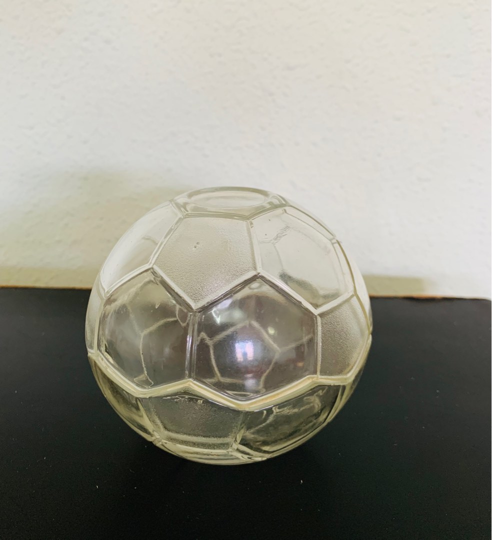 Vintage Soccer Ball Glass Bowls, Hobbies & Toys, Memorabilia