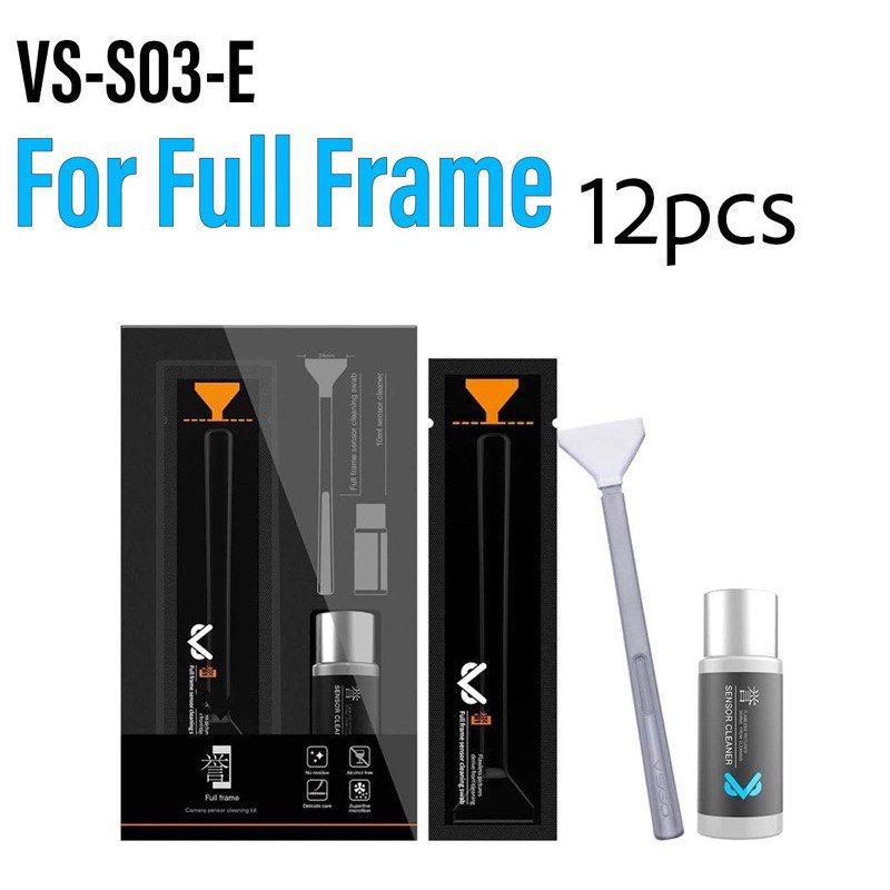 VSGO Full Frame Camera Cleaning Kit - 24mm Sensor Swabs & Air Blower With Filter