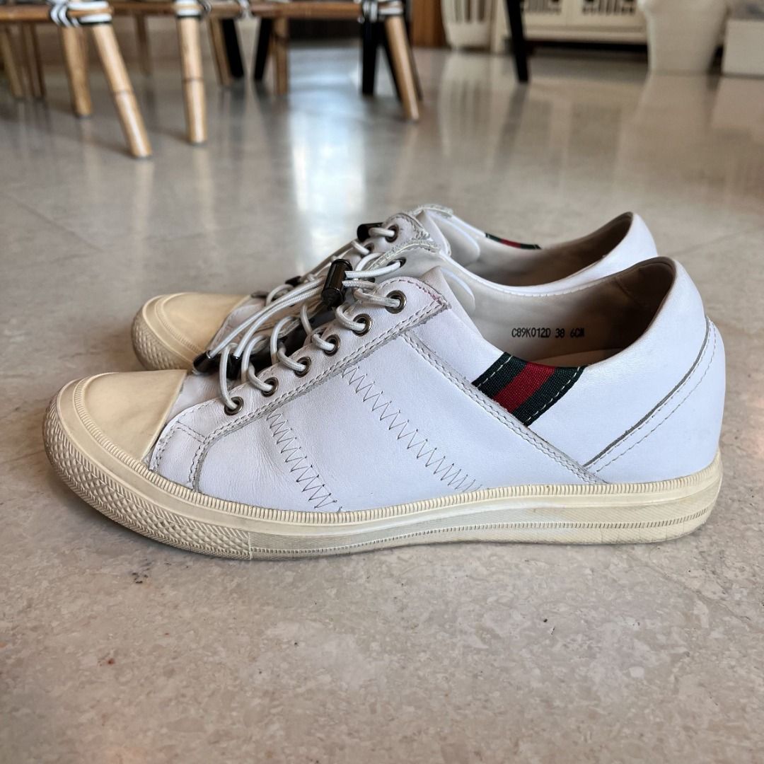 White cheap tall sneakers