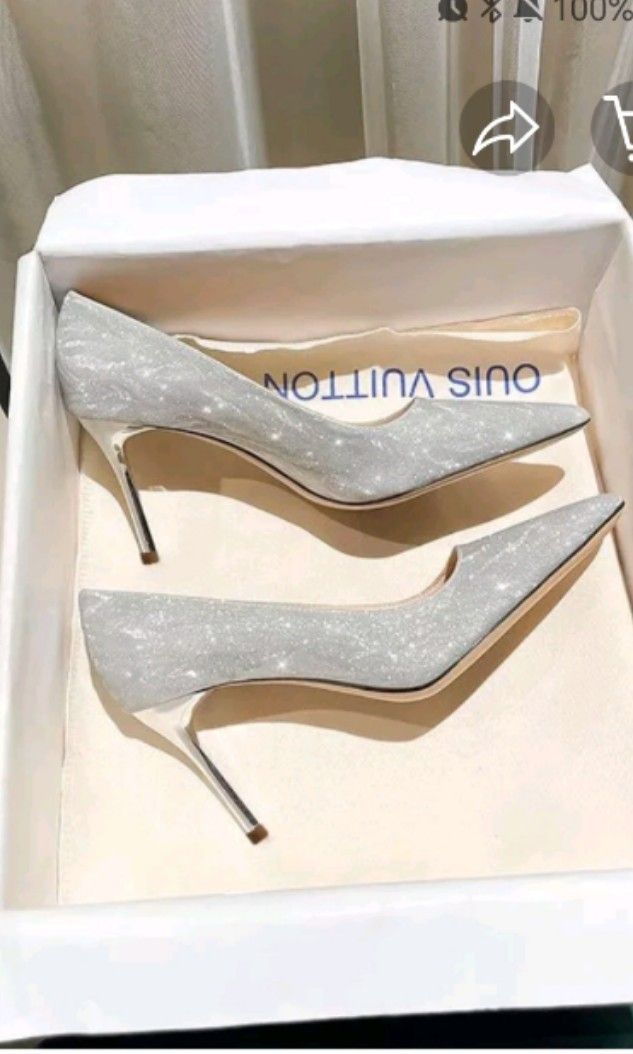 Glitter louis vuitton new arrivals heels