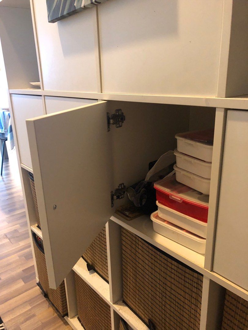 WHITE IKEA KALLAX Room Divider, Furniture & Home Living, Furniture