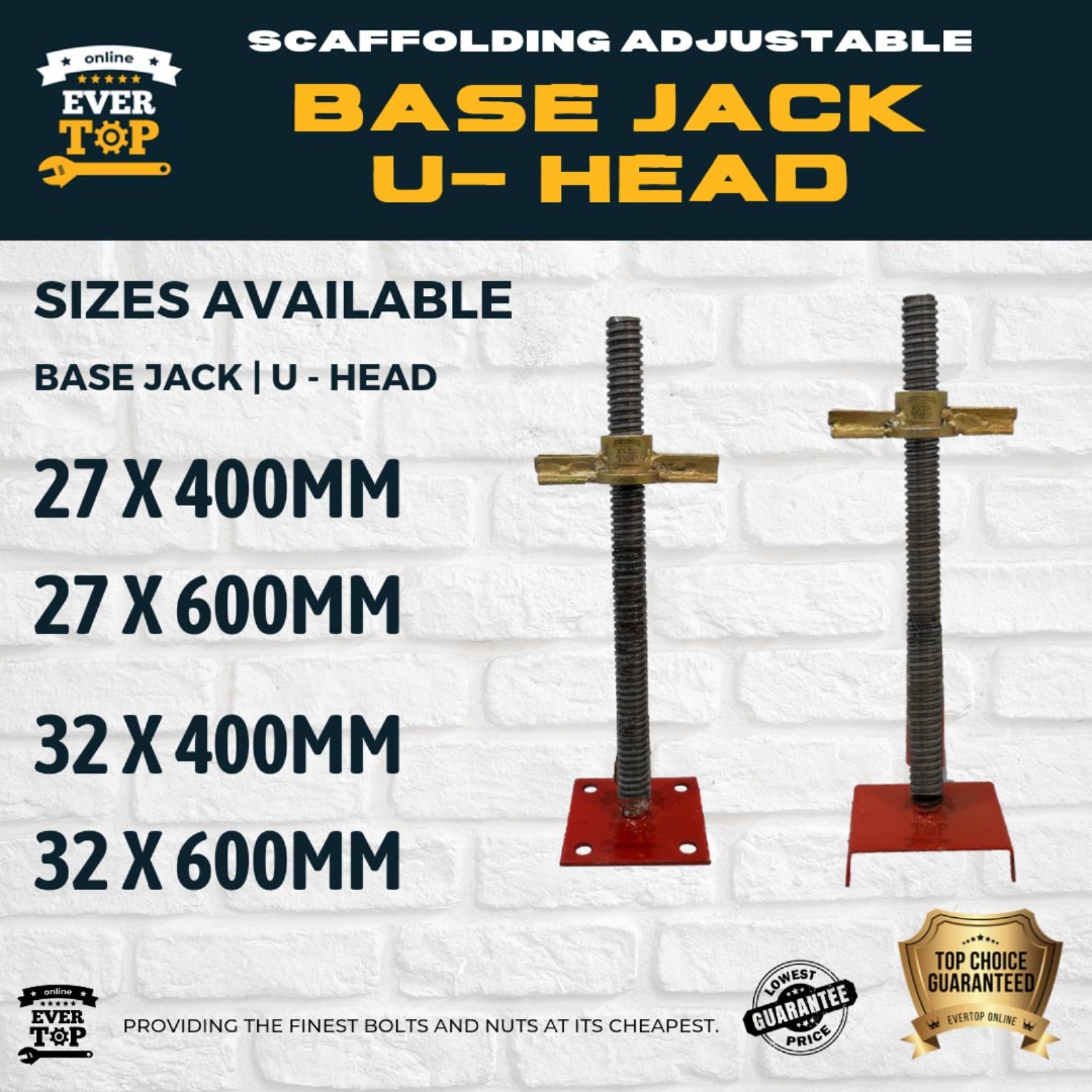 WHOLESALE BASE JACK U HEAD SCAFFOLDING HEAVY DUTY, Commercial