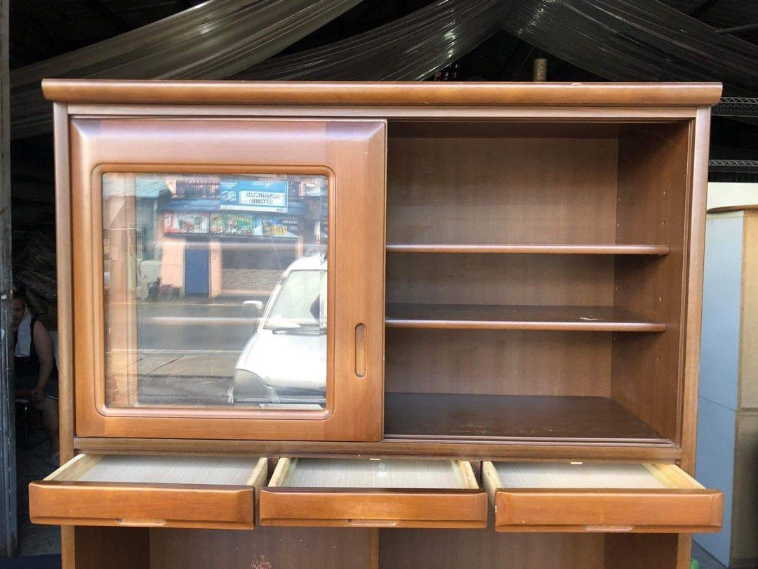 Wooden Kitchen Cabinet Sliding Doors Solid Wood Doors And Drawers 47l X