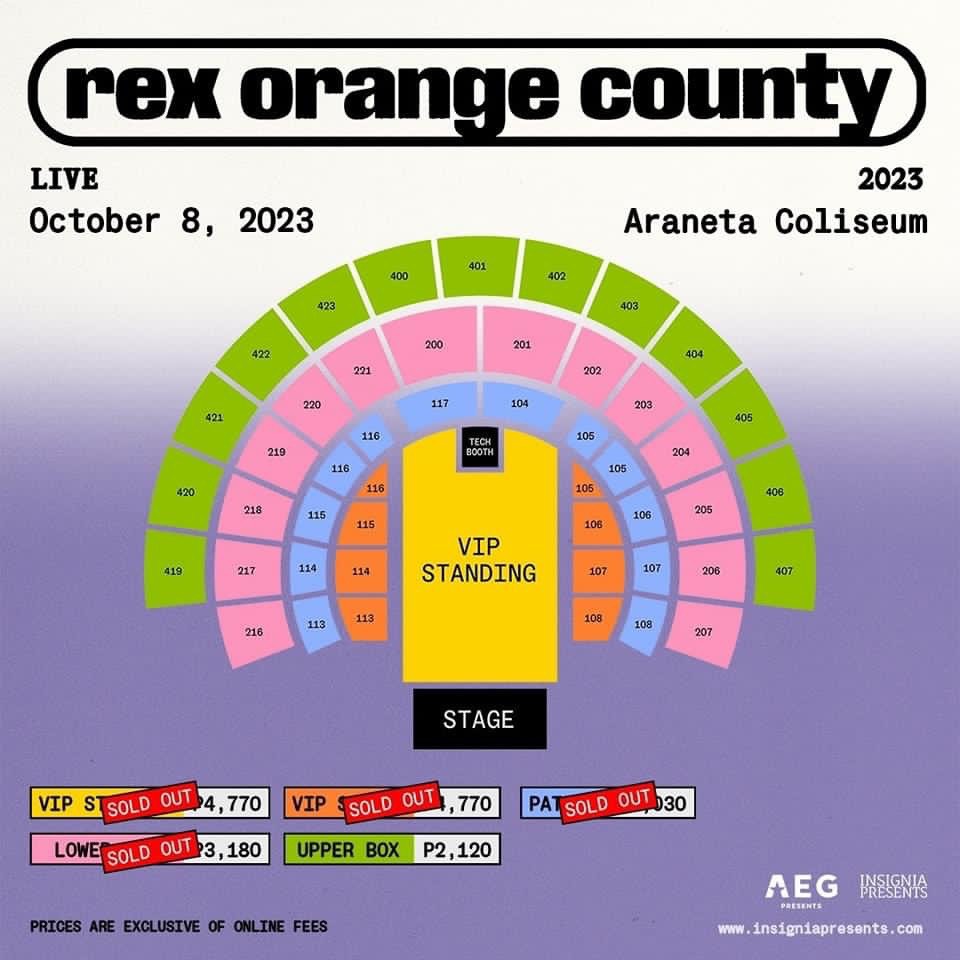 WTB 2 VIP STANDING REX ORANGE COUNTY TICKETS, Tickets & Vouchers