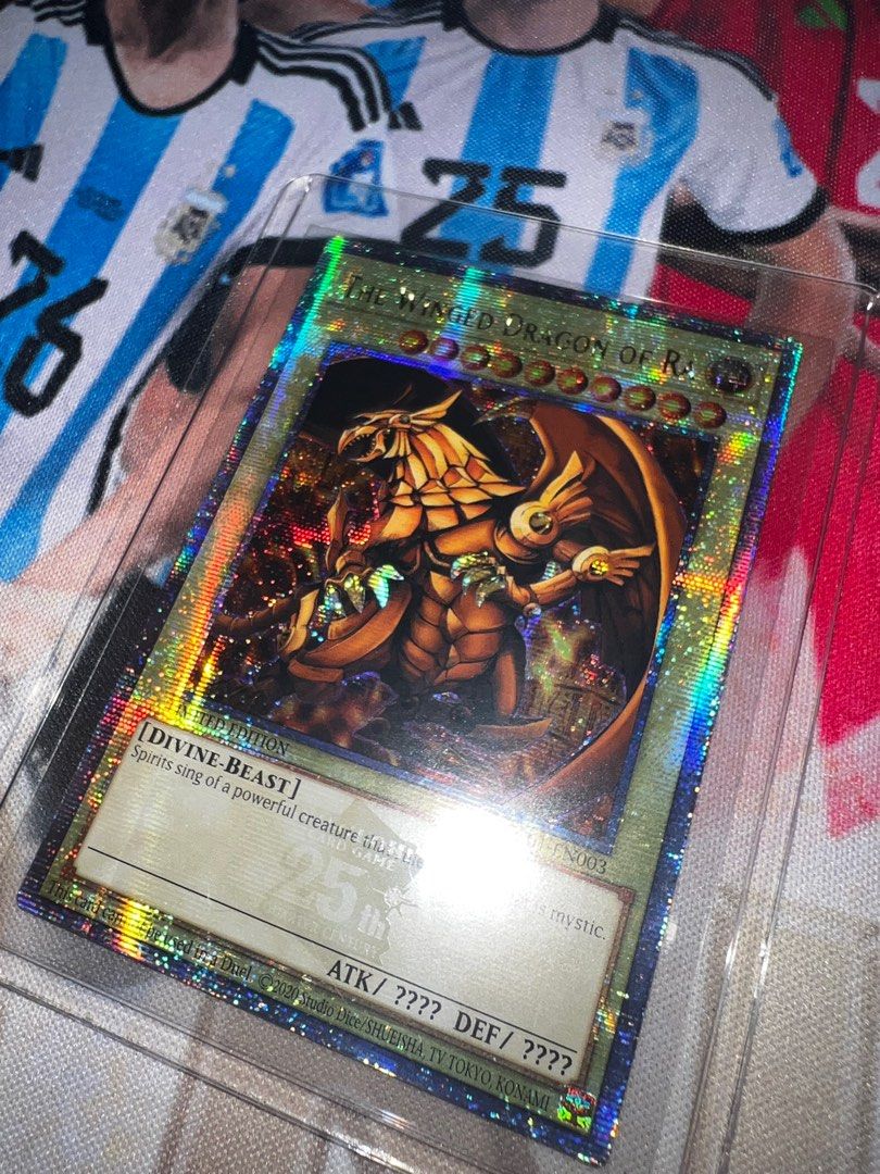 Yugioh Quarter Century Egyptian God Cards Yu-Gi-Oh Legendary Collection  25th Anniversary