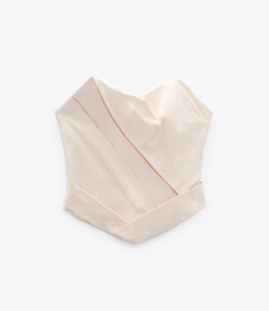 Zara Draped Top on Carousell