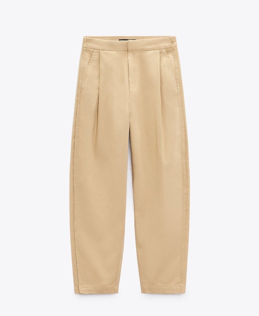 Image 7 of HIGH WAISTED CARROT TROUSERS from Zara