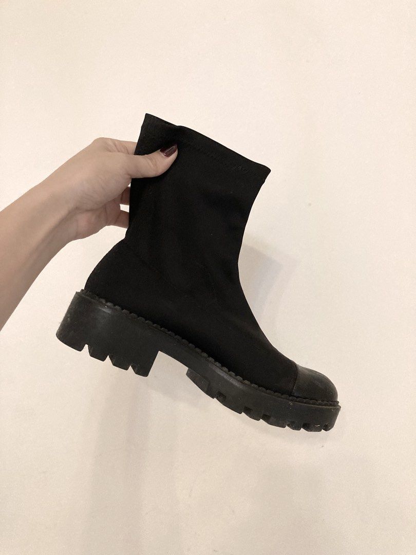 Zara cap store toe boots