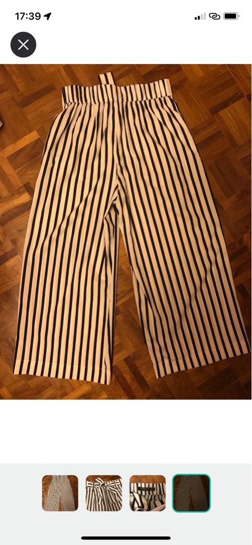 Zara Striped Pants, Women's Fashion, Bottoms, Other Bottoms on Carousell