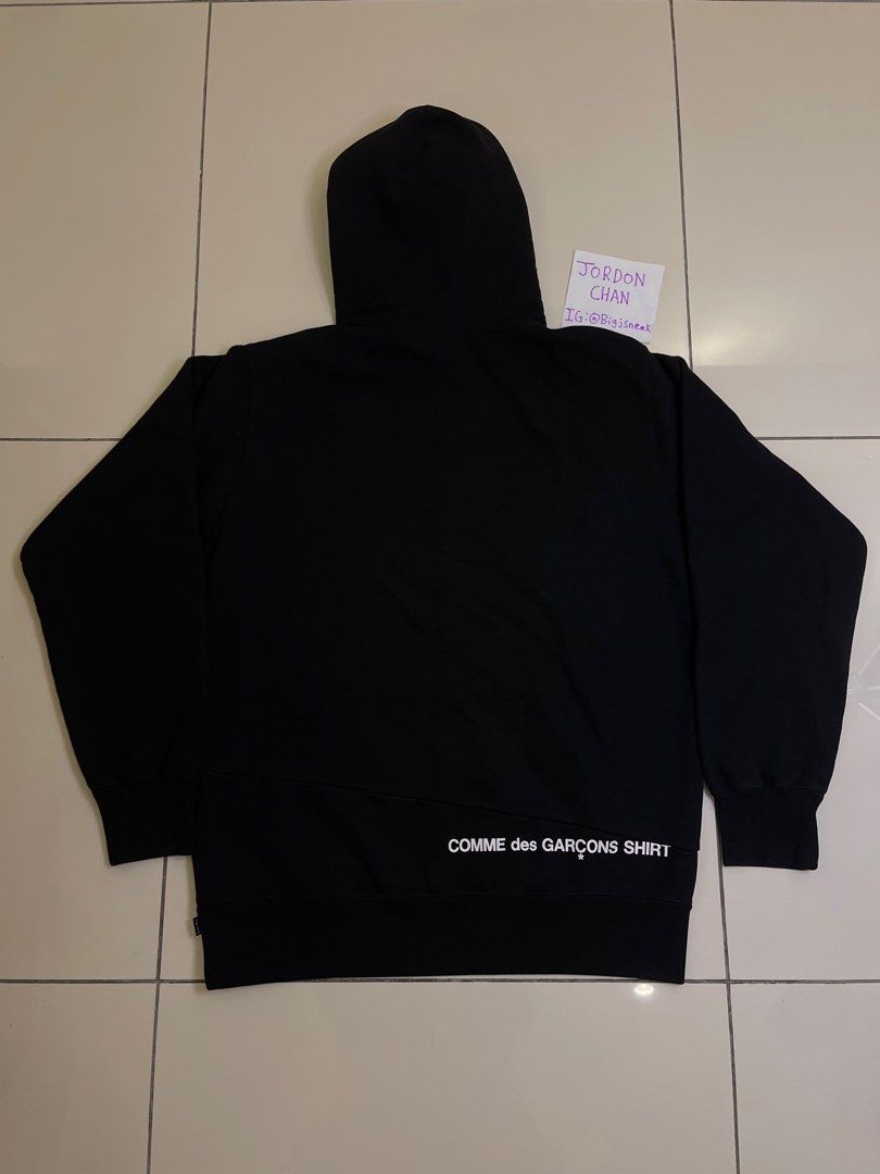 100 Legit Supreme X CDG Shirt Split Box Logo Hooded Sweatshirt