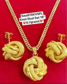 18K Gold Knot Set