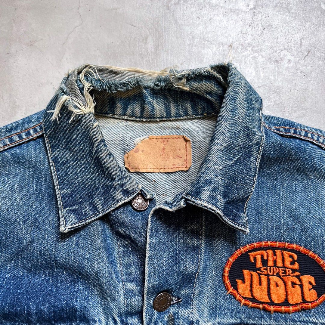 1960s Levi's 70505 BigE Cutoff Denim Vest,O Stamp丹寧背心, 他的