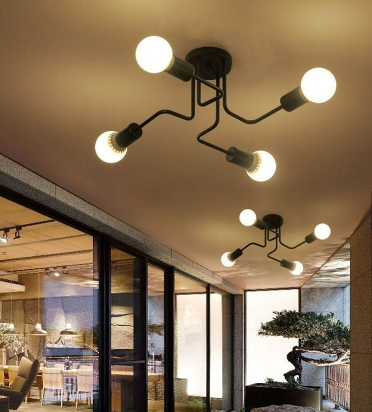 Ceiling lights hotsell industrial look