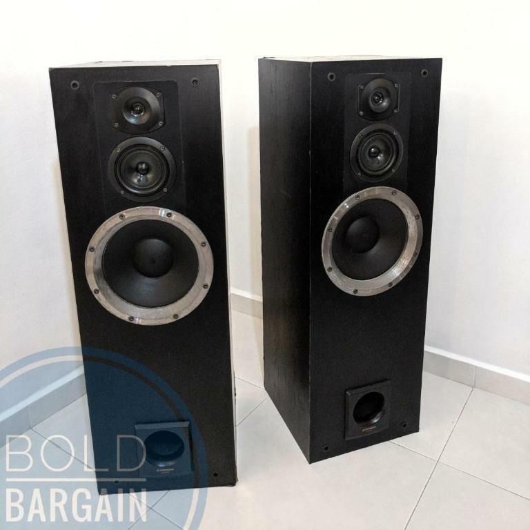 Authentic Vintage 2X Pioneer S HF9 3 Way Stereo Speaker 2x 160W Made in Japan