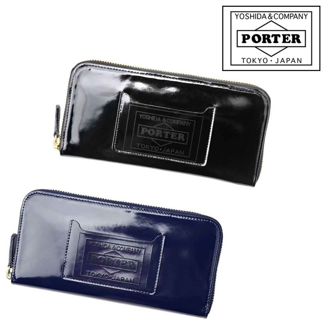 🇯🇵日本代購PORTER GLASS LEATHER WALLET LONG WALLET Porter長銀包
