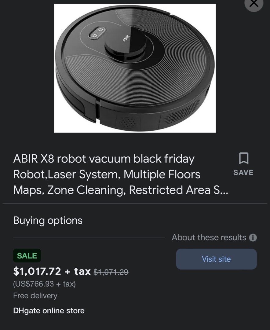 Abir X8 Robot Vacuum Cleaner, Robot Vacuum Cleaner Map