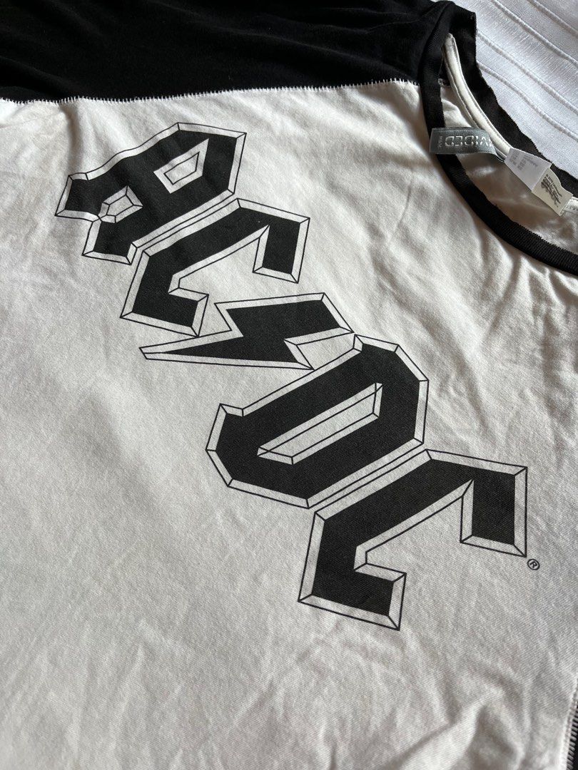 ACDC Band Black Baseball Jersey Shirt