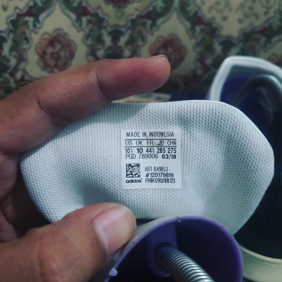 Adidas CloudFoam All court Black white Indonesia Size 44 insole 285 on