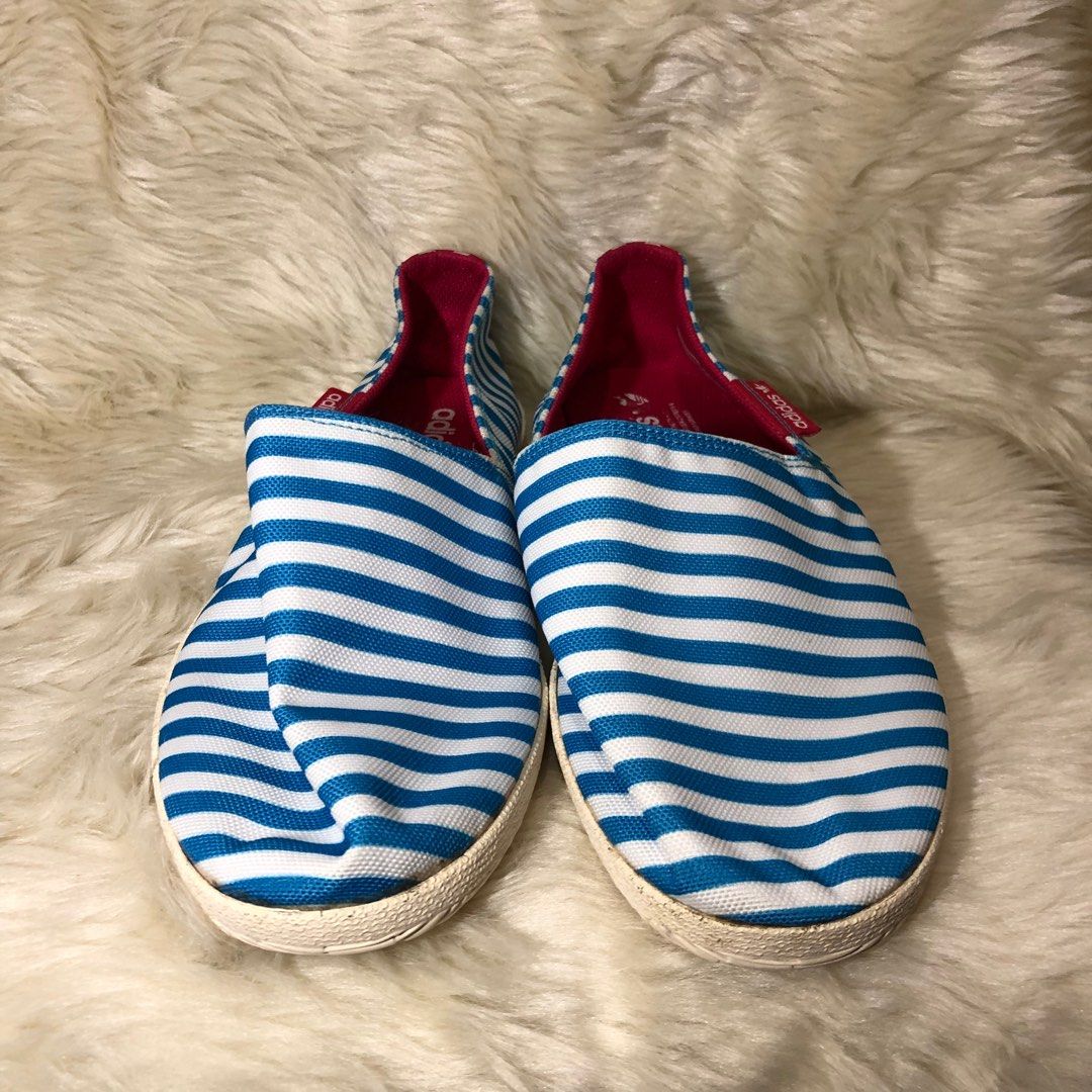 Adidas Mens Blue White Red Striped Adidrill Shoes Espadrilles