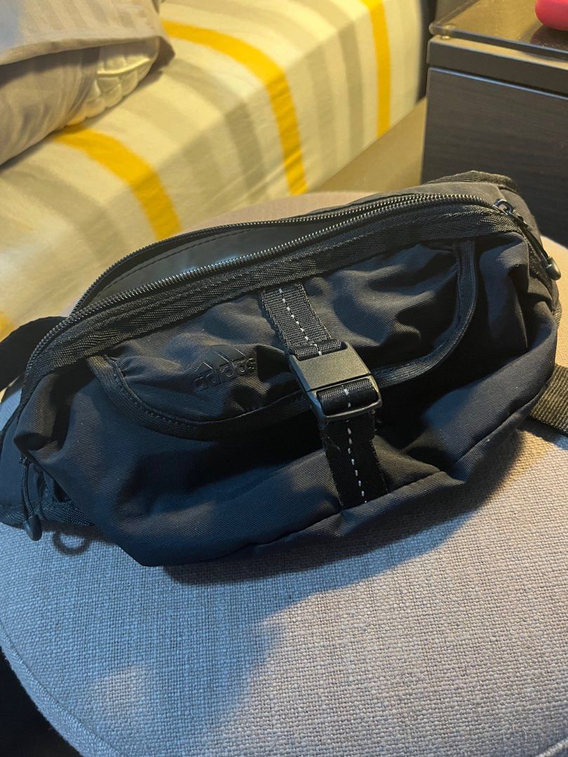 Adidas waist bag (Category: Sling Bags) located in Quezon City. Submitted by migsxdeclutterproject (Listing ID 1244436703, Image 1). Description: Rfs: decluttering Original/authentic No issues.