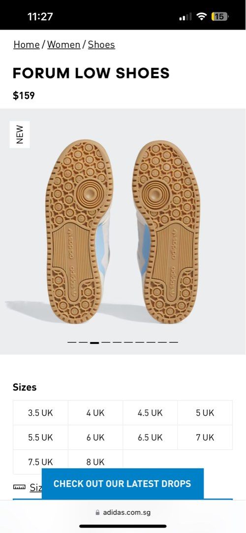 Adidas yung sales size guide