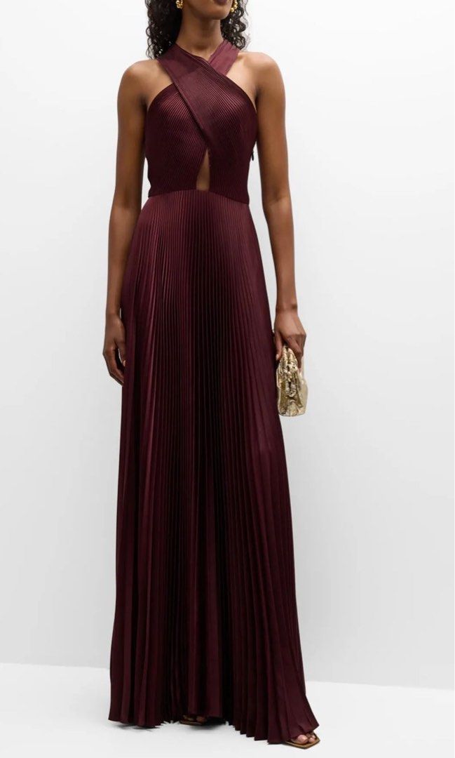 Athena pleated maxi dress best sale