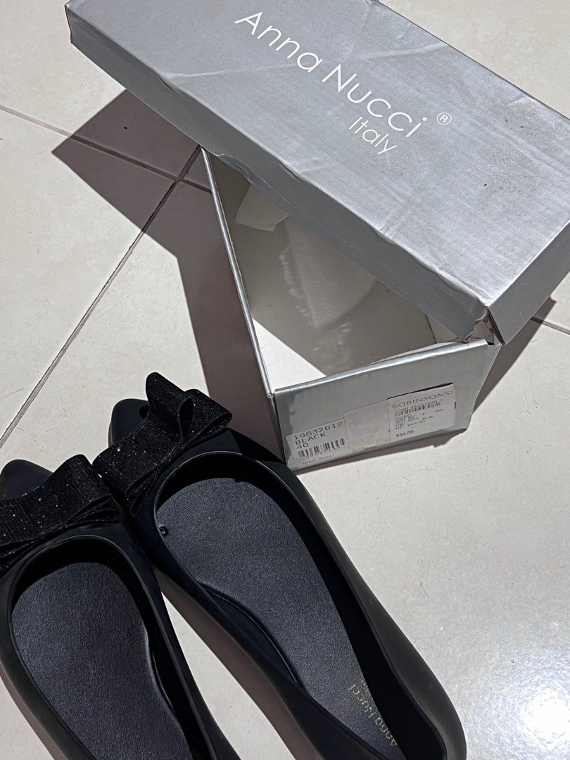 Anna Nucci black jelly shoes Women s Fashion Footwear Flats on