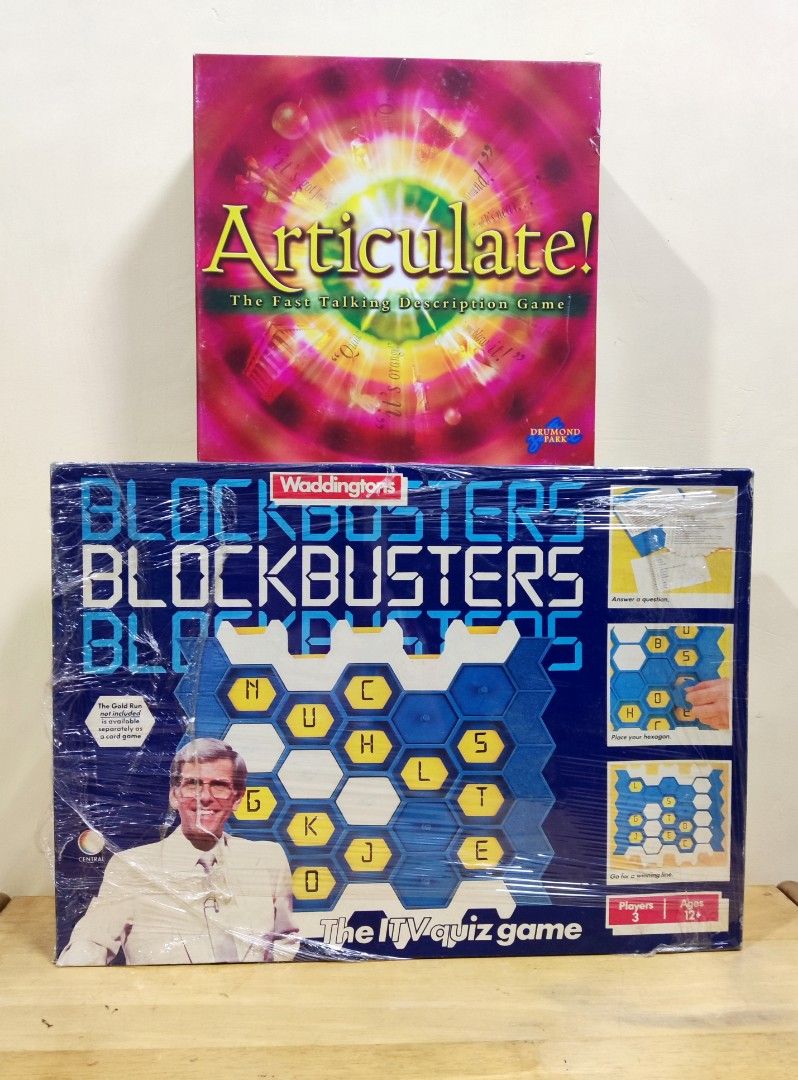 Articulate, BlockBuster (Bundle Board Game for 700pesos) on Carousell